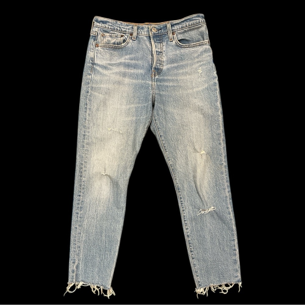 Levi’s Premium Wedgie Vintage High Rise Straight Mom Jeans W28 Light Wash